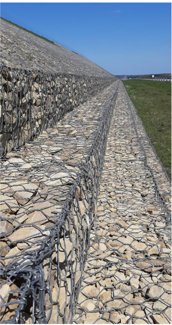 Gaviones para protección geológica